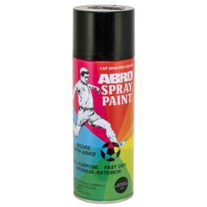 Pintura Spray Negro Brillante 400ml Abro