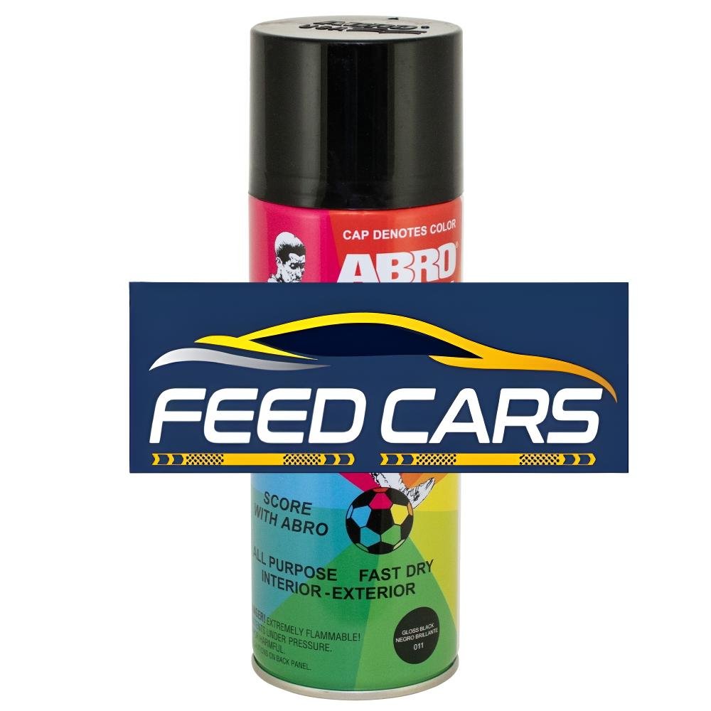 Pintura Spray Negro Brillante 400ml Abro