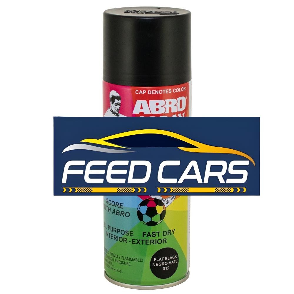 Pintura Spray Negro Mate 400ml Abro