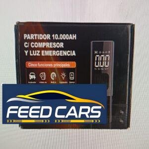 Partidor 10.000AH Con Compresor Y Luz Emergencia Con Estuche