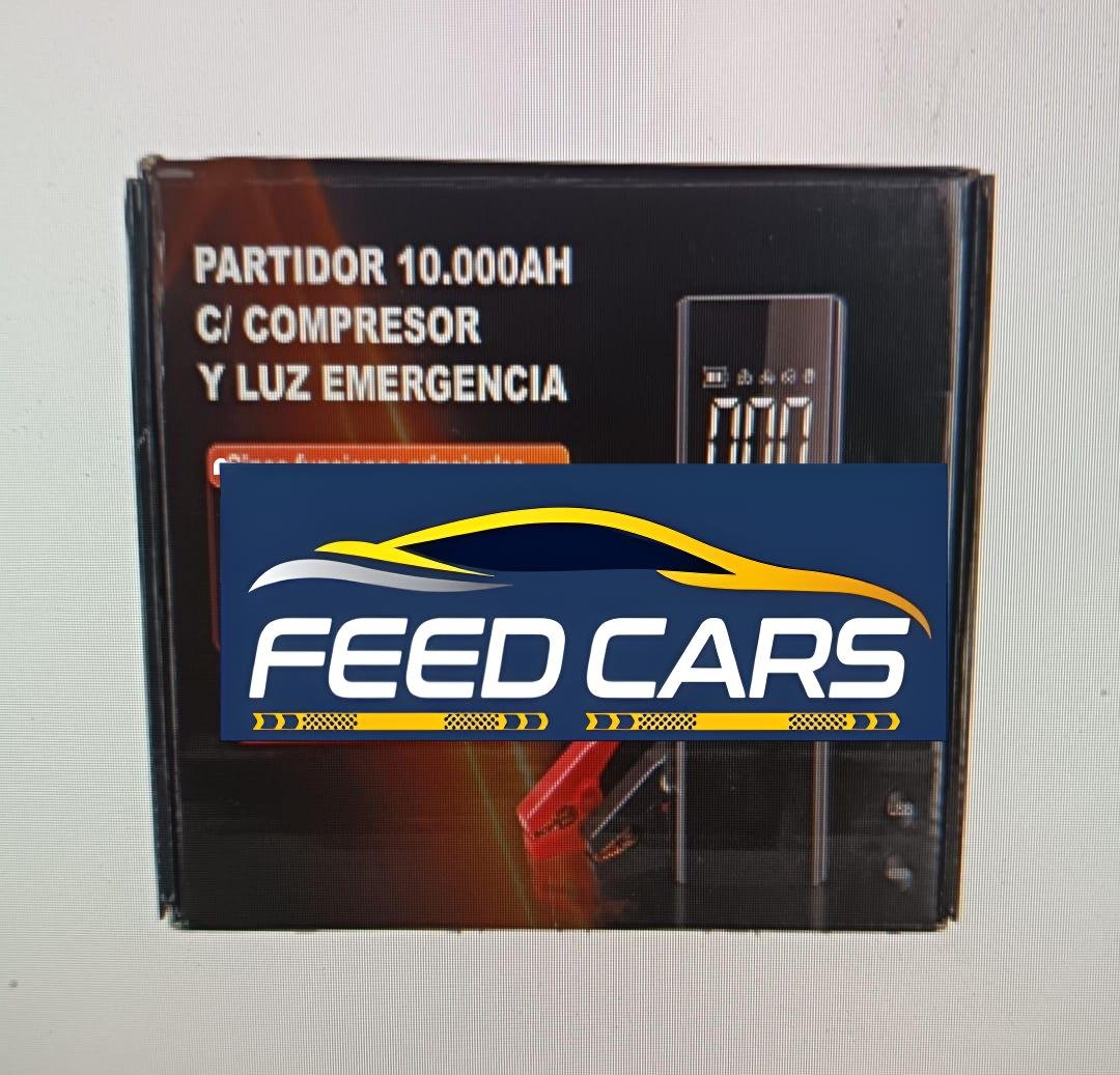 Partidor 10.000AH Con Compresor Y Luz Emergencia Con Estuche