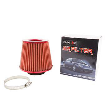 Filtro Aire C贸nico Alto Flujo Tuning Rojo 1