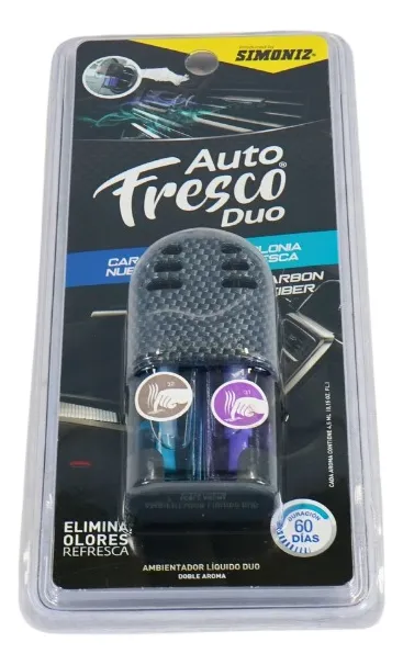 Ambientador Doble Aroma Auto Nuevo Simoniz 1