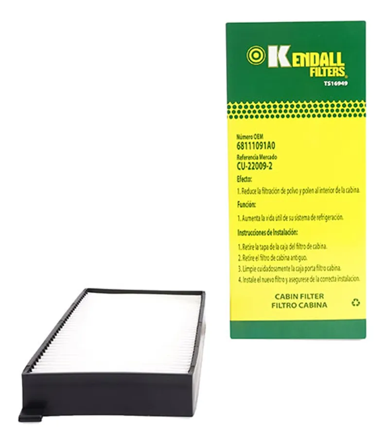 Filtro De Polen CU-22009-2 Kendall 1
