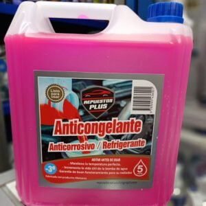 Anticongelante Rosado Refrigerante Repuestos Plus 5 Lts